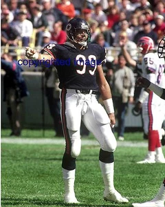 Dan Hampton 1979-90  Chicago Bears HOF'er Color 8x10 A - Picture 1 of 1