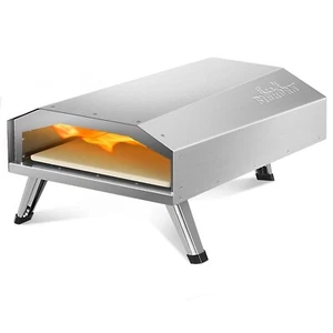 BIG HORN OUTDOORS 12 pulgadas horno de gas pizza propano, horno portátil exterior, bistec - Imagen 1 de 7