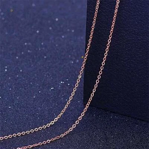 Collar Dorado Colgantes Damas Plata Accesorios Agua Ola Cadena Clavícula Cadena - Imagen 1 de 14