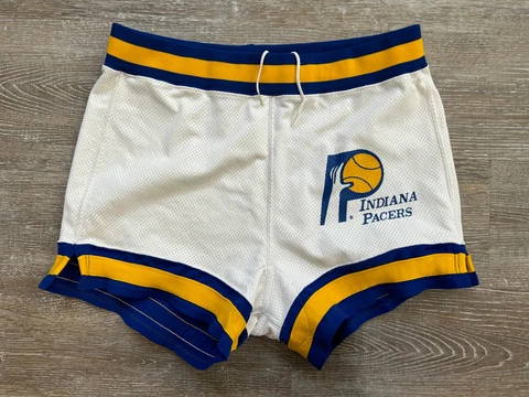 Vtg 1983-1985 Team Issue Indiana Pacers Shorts Basketball Russell Athletic sz 34 Cover