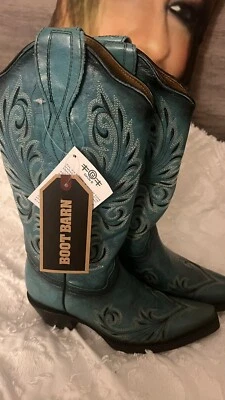 CORRAL WOMEN'S INLAY WESTERN BOOTS BARN (size7) Cowboy - Image 1 of 4