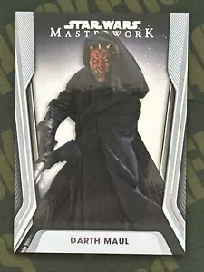 2021 Topps STAR WARS Masterwork #28 DARTH MAUL - Picture 1 of 3