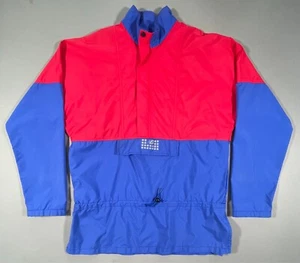 Rare Vintage 80's New Balance Pullover Colorblock Windbreaker Large Canada Made - Picture 1 of 10