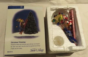 Dept 56 "Christmas Trimming" Set of 2, Snow Village - 56-55110, preowned - Picture 1 of 10
