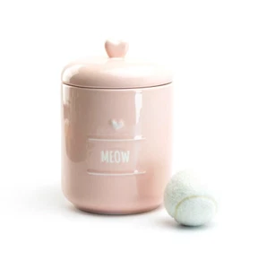 Fido's Diner Meow Pink Treat Jar 2qt Capacity - Picture 1 of 2