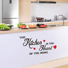 Home Decor PVC Waterproof Kitchen Wall Sticker DIY Inspirational Quote Heart