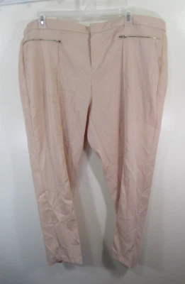 Pantalones de vestir Charlotte Russe talla 22 color melocotón gancho bolsillos con cremallera Foto 1 de 4