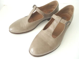 MOMA Damen Halbschuh Gr 39, Vero Cuoio, Glattleder taupe, Schnalle,Made in Italy - Bild 1 von 14