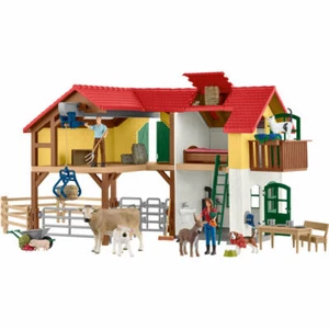 Schleich Farm World Bauernhaus mit Stall und Tieren Haus Spielfigur ab 3 Jahre - Bild 1 von 1