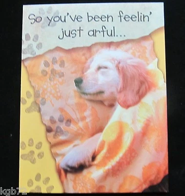 Leanin Tree Get Well Greeting Card Feel Better Multi Color Notelet Series N22 - Image 1 of 2