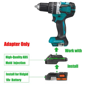 1 Adaper for Ridgid 18V Battery To Power for Makita 18V LXT Type Drill Tools - Picture 1 of 6