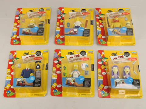 Lot 6 Simpsons World of Springfield Series 8 Interactive Figures Complete Set! Cover