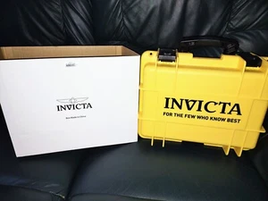 NEU Invicta 8 Fächer gelb schlagfest Tauchkoffer Aufbewahrung Sammler hellgelb - Bild 1 von 4