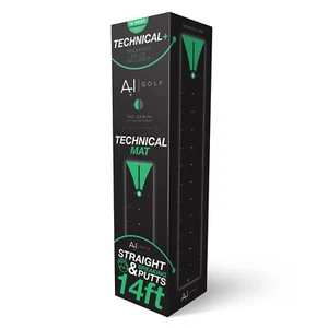 AI Golf Puttingmatte technische Übung Trainingshilfe Spiel Bälle brechen 14ft - Bild 1 von 6