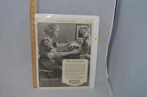 1920 ANTIGUO ANUNCIO IMPRESO DE REVISTA, MÁQUINA DE ESCRIBIR REAL, CARTA DE PRISA, ¡COMPARA EL TRABAJO! - Imagen 1 de 4