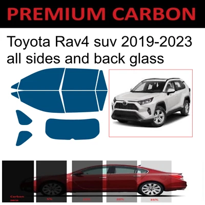 Premium Nano Carbon Window Tint fits Toyota Rav4 2019-2023 Precut Tint - Image 1 of 4