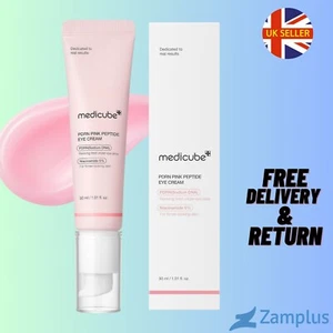 NUEVO Genuino Medicube - PDRN Pink Peptide Crema de Ojos - 30 ml Cuidado de la Piel Coreano - Imagen 1 de 7