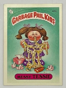 1985 Topps Garbage Pail Kinder Aufkleber - Serie 2 - 45b unordentlich Tessie - EX + glänzend - Bild 1 von 2