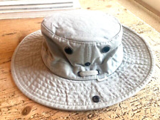 TILLEY CANADA MADE HAT-SIZE 7-BEIGE-PREOWNED-VENTED,CORDS,POCKET,SNAPS-COTTON