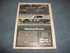 1974 Champion Spark Plugs Vintage Ad "Winning the War" NASCAR '71 Monte Carlo