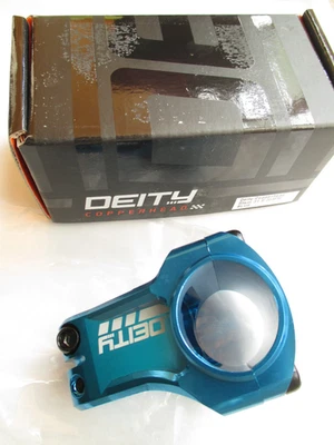Nuevo vástago de bicicleta Deity Copperhead, azul, 35 mm de longitud x 31,8 mm Foto 1 de 3