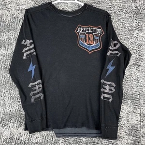 Affliction American Customs Reversible Long Sleeve Shirt Mens 2XL Thermal Knit - Picture 1 of 9