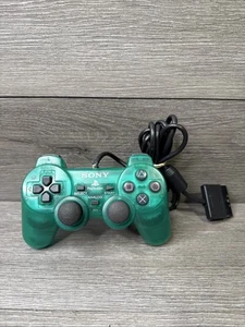 Mando DualShock Oficial Sony PlayStation 2 PS2 Verde Esmeralda Probado - Imagen 1 de 15