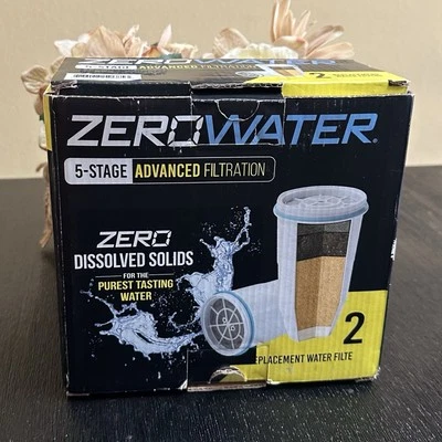 ZeroWater 5-Stage Replacement Filters 2-Pack New Open Box Sealed Filters - Image 1 of 4