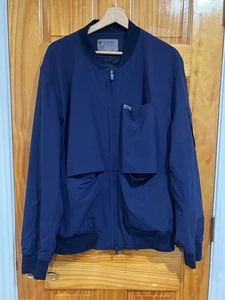 FIGSPRO Blue Double Zip Performance Bomber Jacket with interior Pockets Size XL - Picture 1 of 10