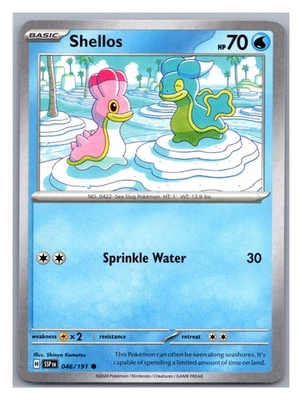 Shellos 046/191 - Pokémon Sv08: Surging Sparks Regular NM - Image 1 of 3
