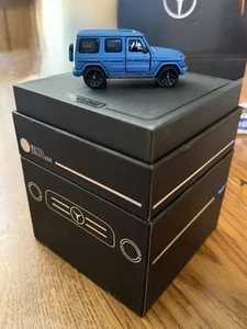 MATCHBOX MATTEL CREATIONS MERCEDES BENZ BLUE G WAGON 580 W/ EQ TECHNOLOGY - Picture 1 of 1