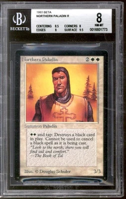Magic MTG Beta Northern Paladin BGS 8 (8.5, 8, 8, 9.5) NEAR MINT NM - Image 1 of 2