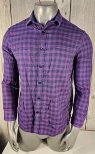 Johnston & Murphy Shirt Mens XL Purple Blue Performance Flip Cuff - Picture 1 of 9