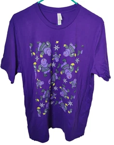Teenage Mutant Ninja Turtles Foot Clan Shirt Purple T-Shirt XL - Picture 1 of 9
