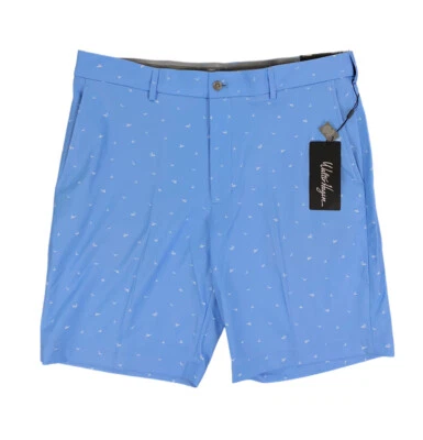 NUEVO Pantalones Cortos de Golf Walter Hagen Perfect 11 Frente Plano Para Hombres 9" Birdie Daybreak Azul Foto 1 de 4
