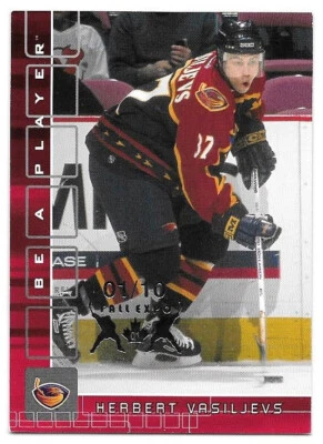 2001-02 BAP Memorablia Toronto Fall Expo Ruby #268 Herbert Vasilijevs 01/10 - Image 1 of 2