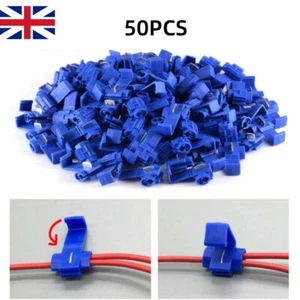 50PCS Car Auto Quick Splice Wire Crimp Terminal Electric Cable Connector JOINERS - Picture 1 of 10