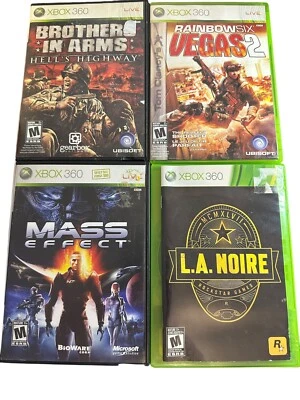 Xbox 360 Lot 4 Games Bundle- Brother in arm, Mass Effect, LA Noire, Rainbow 6 - Image 1 of 4
