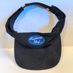 AMERICAN IDOL Visor Cap Hat Black w/ Blue Logo NWT - Picture 1 of 6