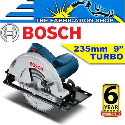 Bosch Circular Saw Hand Held 2050W 235mm 9" Electric Corded Wood GKS 235 Turbo - Image 1 of 4