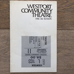 West Port Community Theatre Program 1981–82 Season Local Stage Playbill - Picture 1 of 4