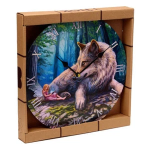 Decorative Fairy Stories Lisa Parker Fairy & Wolf Wall Clock - Picture 1 of 2