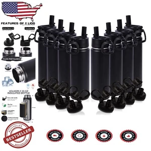 20oz Kids Double Wall Insulated Bottles - 8 Pack for Outdoor Fun and Hydration - Picture 1 of 9