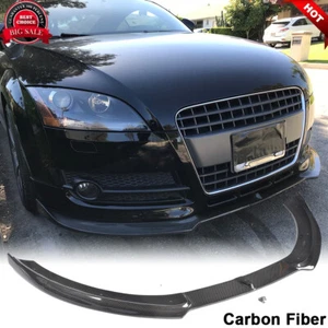 Kit de carrocería alerón labial parachoques delantero carbono real 2 puertas Audi TT MK2 8J 2008-10 - Imagen 1 de 12