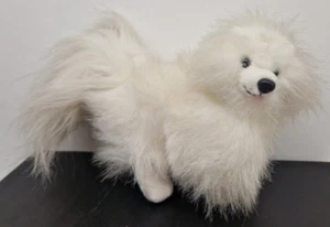 🐦🔥Mattel Barbie Stoff Hund Weißer Spitz Plüschtier Bobtail 1991 Original Flau - Bild 1 von 7