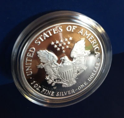 ❅TONE❅ Gem Proof 2007-W American Eagle ~ DEEP CAMEO ~ Silver $1 Bullion ☆SONOMA☆ - Image 1 of 4