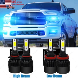 Combo LED Headlight+Fog Light for Dodge Ram 1500 2500 3500 4500 5500 09-17 8000K - Bild 1 von 12