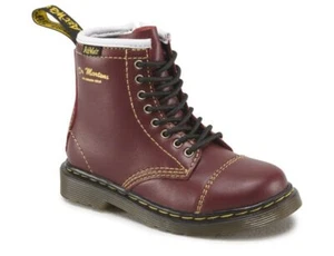 Dr. Martens Kids 8 Loch Buster Cherry Red Softy T - Picture 1 of 18