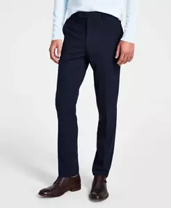 Calvin Klein Pantalone Tuta Uomo Skinny Fit Infinite Elasticizzato Lana Navy 38W x 30L - Foto 1 di 7