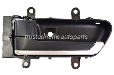 fits 2004 2005 Infiniti FX35 Inside Interior Door Handle Black Silver Driver Foto 1 de 2